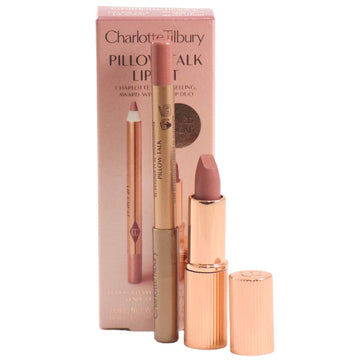 Charlotte Tilbury Pillow Talk Lip Kit - Matte Revolution Lipstick 1.5g Lip Cheat Liner 0.8g